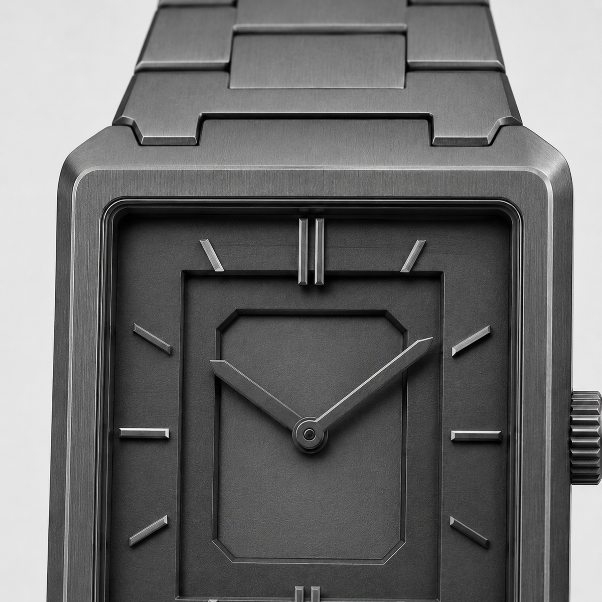 White Graphite Statement Dial Watch