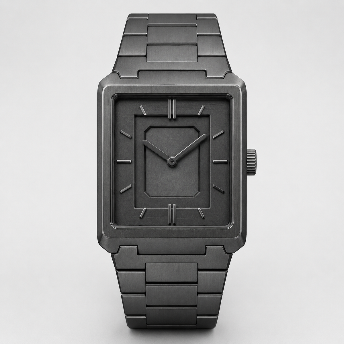 White Graphite Statement Dial Watch