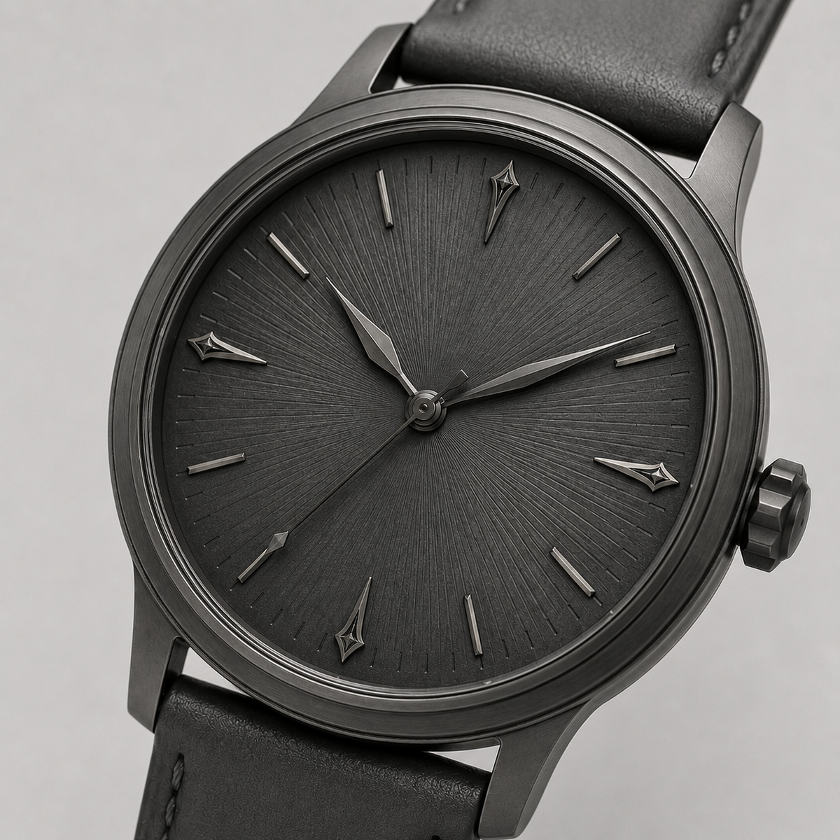 White Graphite Contemporary Watch