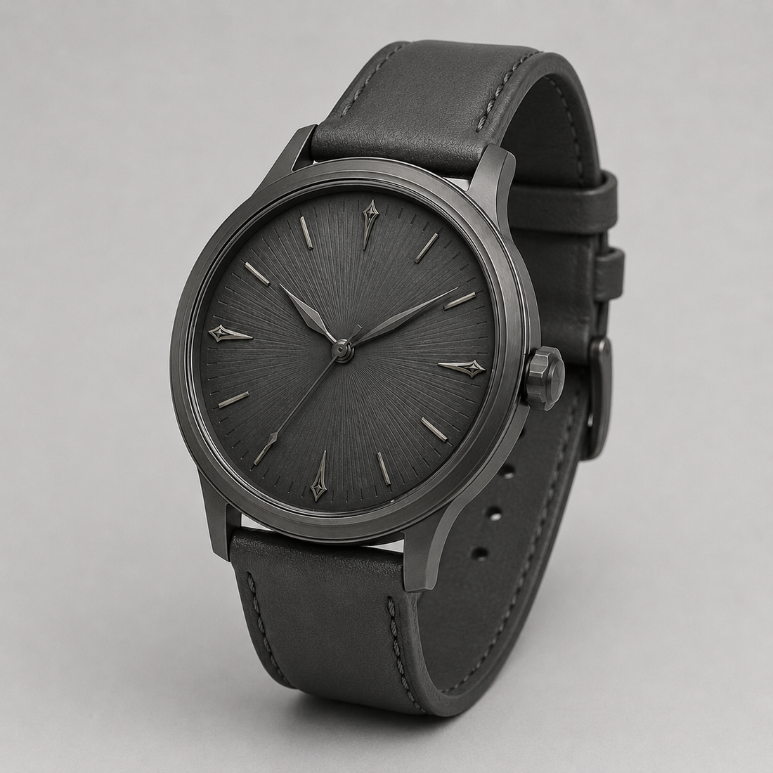 White Graphite Contemporary Watch