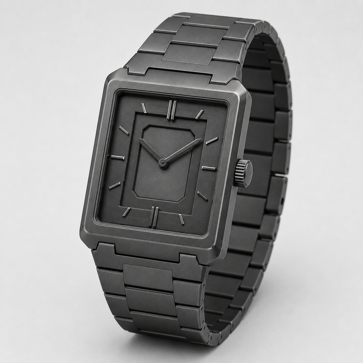 White Graphite Statement Dial Watch