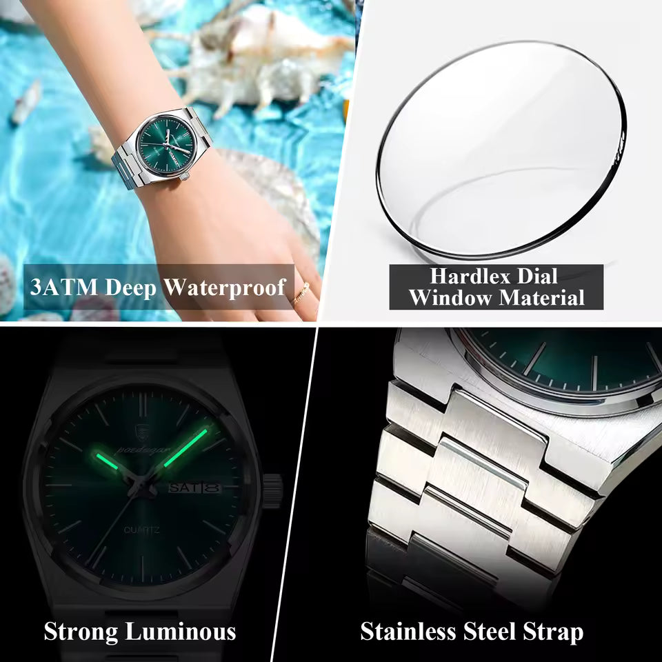 Azure Silver Statement Dial Watch