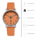 Teal Orange Minimal Watch