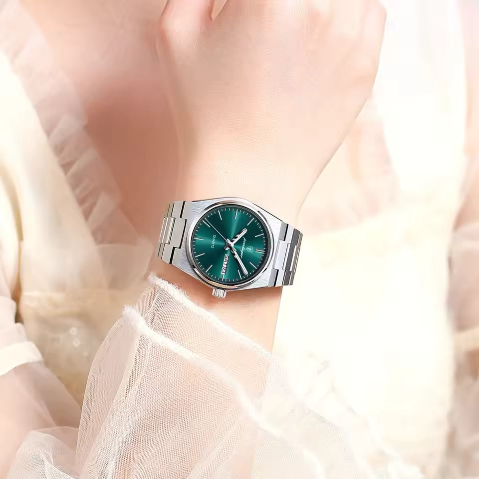 Azure Silver Statement Dial Watch