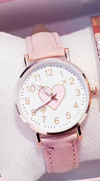 Teal Rose Contemporary Watch