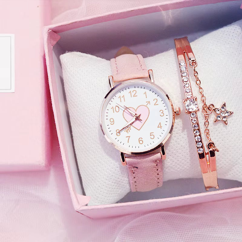 Teal Rose Contemporary Watch