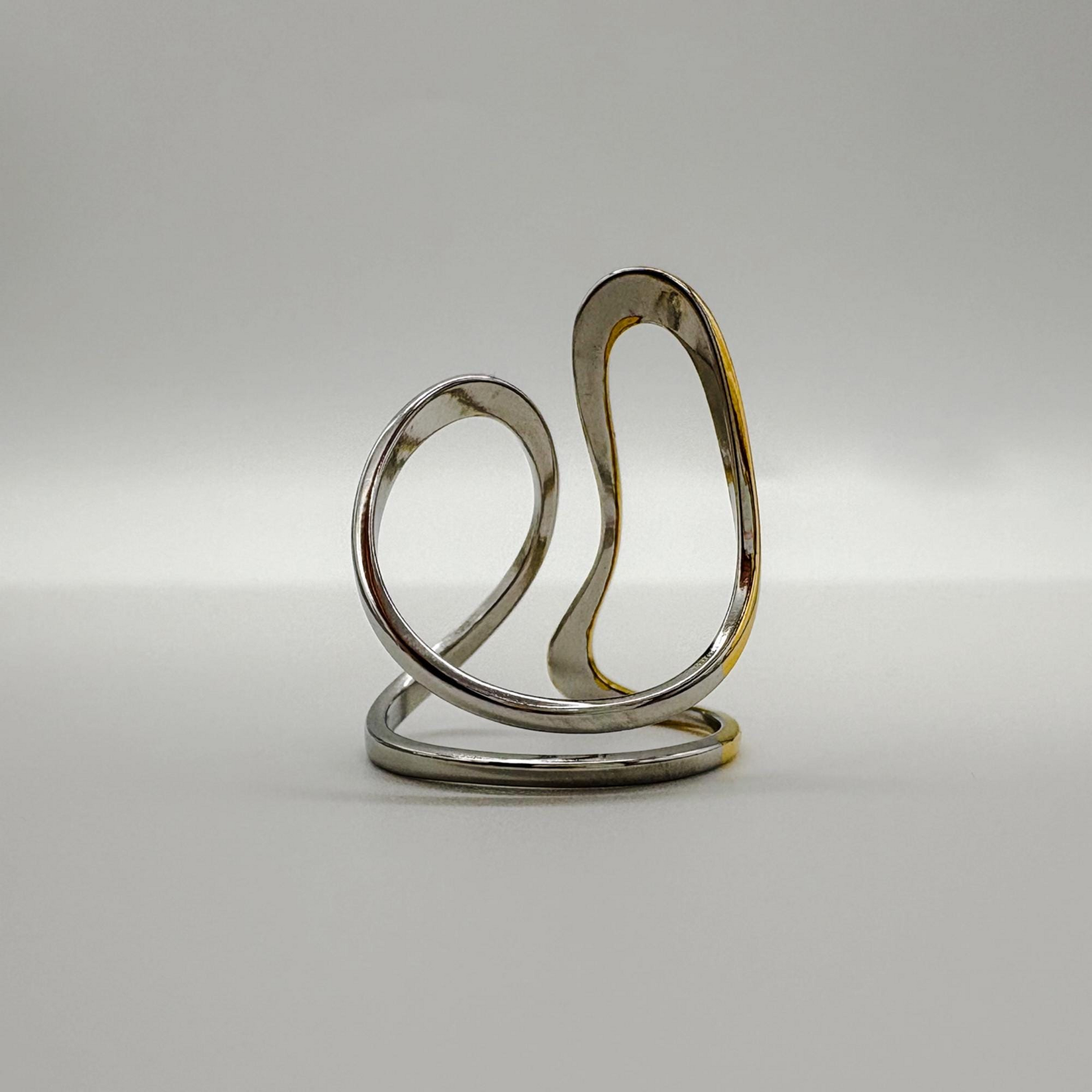 Two-Tone Wave Ring