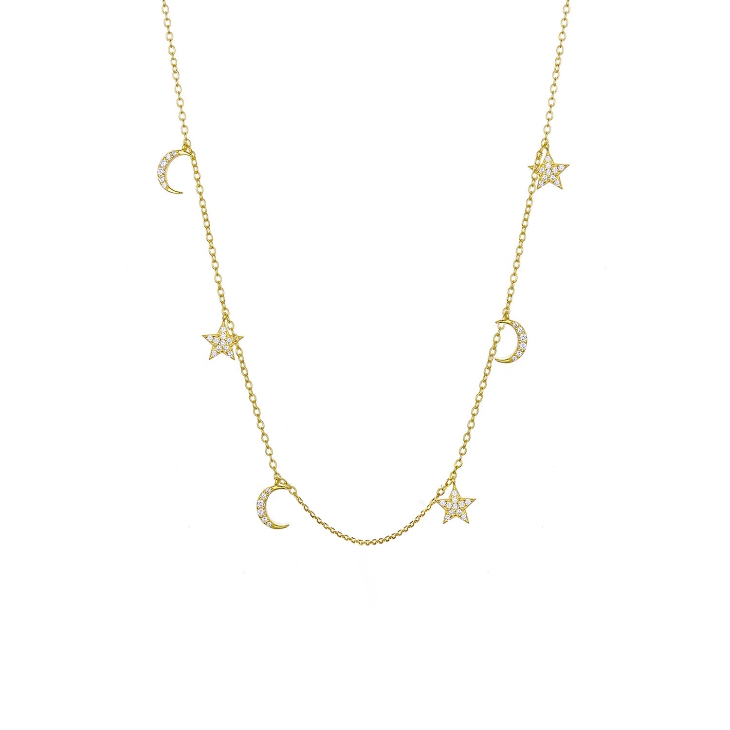 Moon & Star Necklace