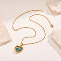 Open Heart Locket Necklace